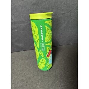 Starbucks 16 Oz Hot Tumbler Artist Series MON YEE CHAU Cute Green